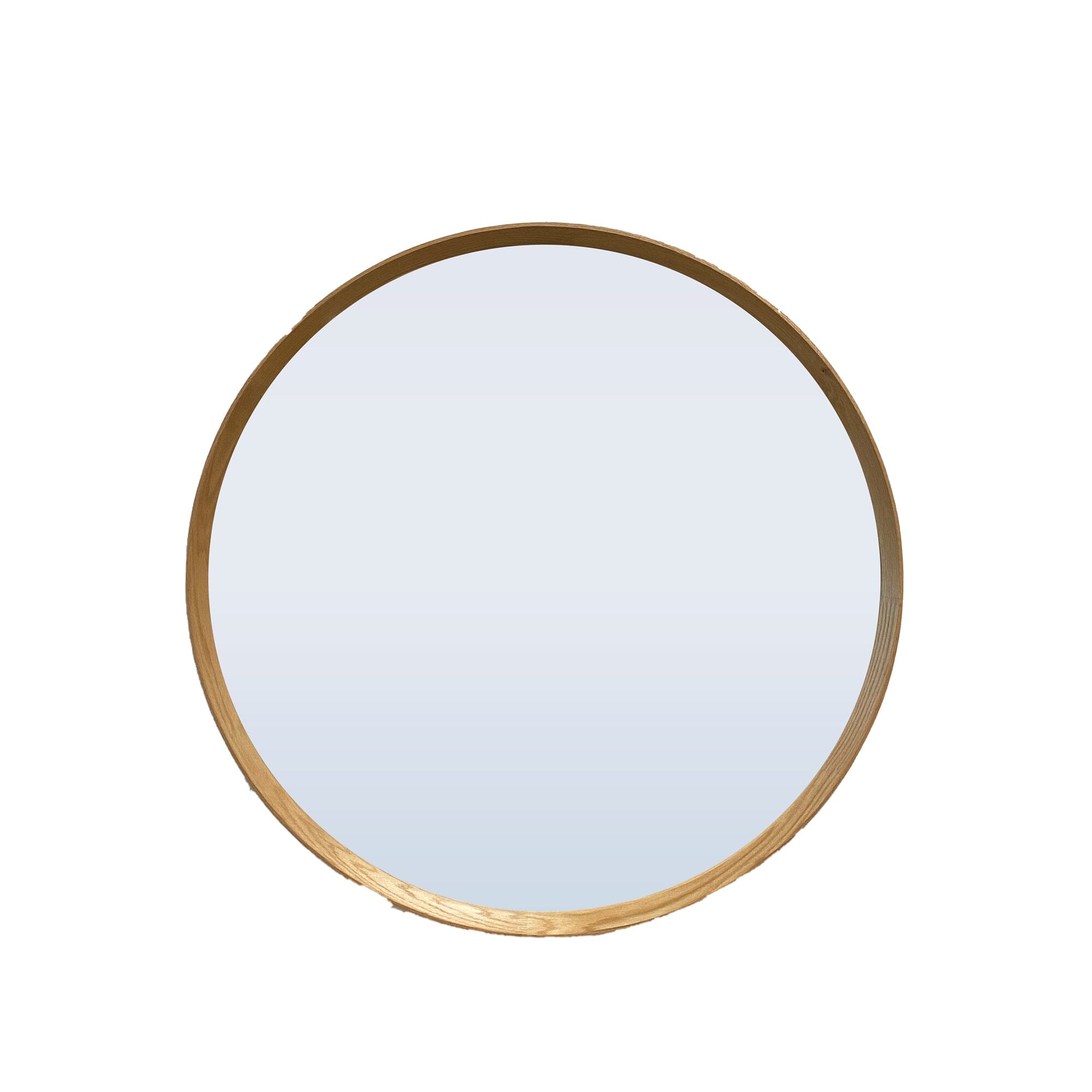 Round Oak Mirror 600D - Natural Homewares Beachwood Designs