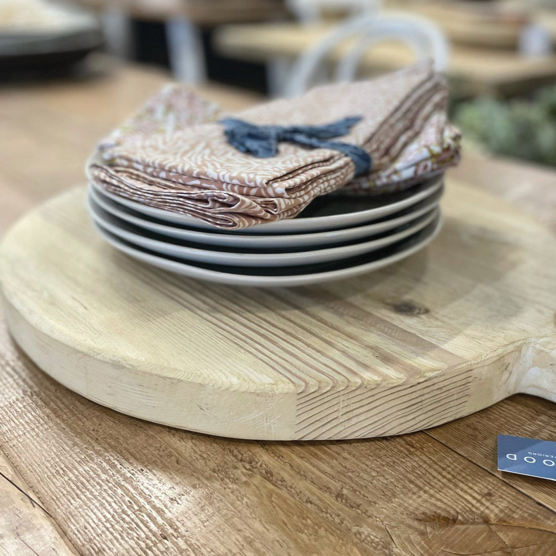 Round Timber Cutting Board Homewares Beachwood Designs