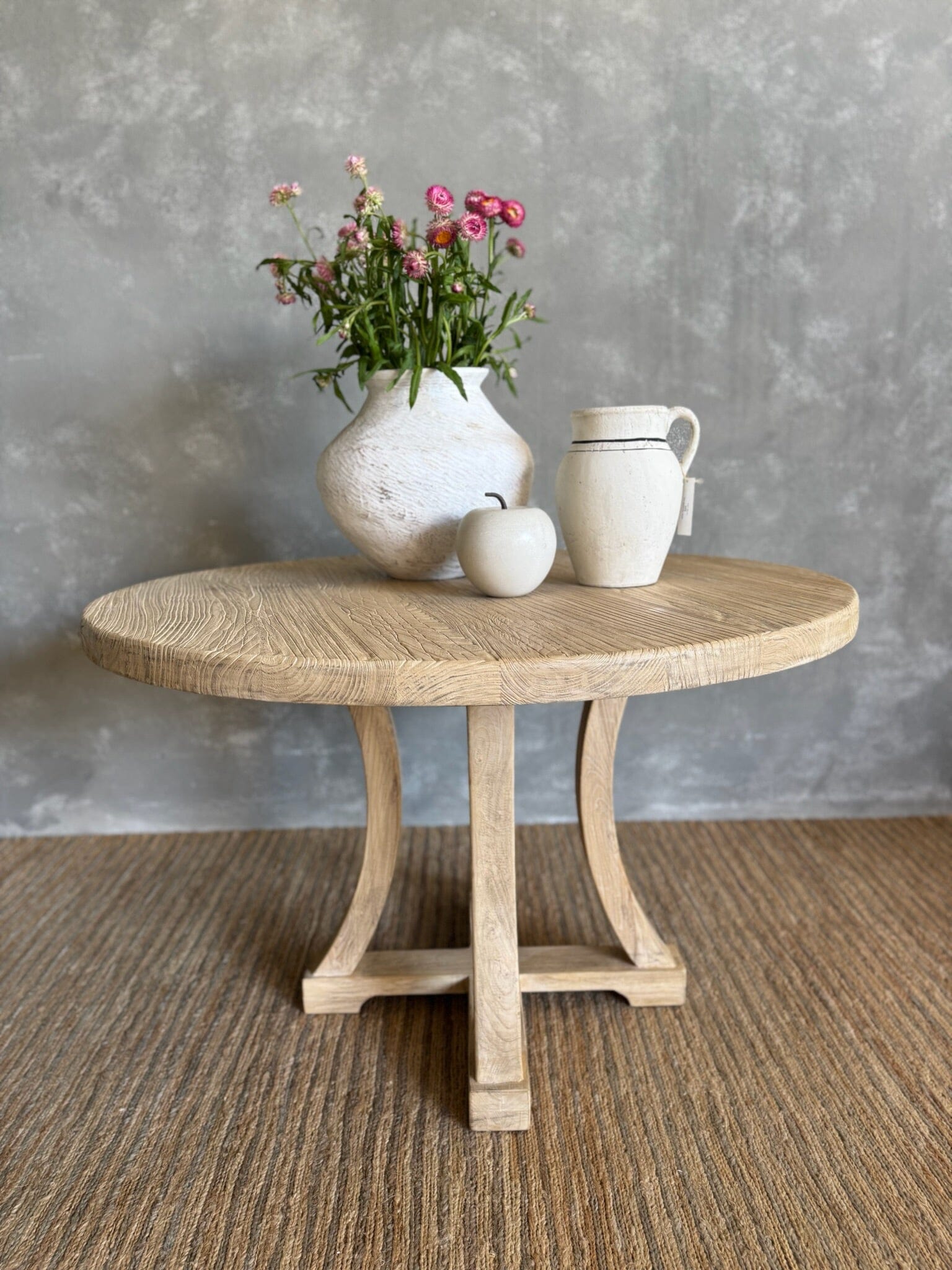 Saville Elm Dining Table - D1200mm Dining Furniture Beachwood Designs
