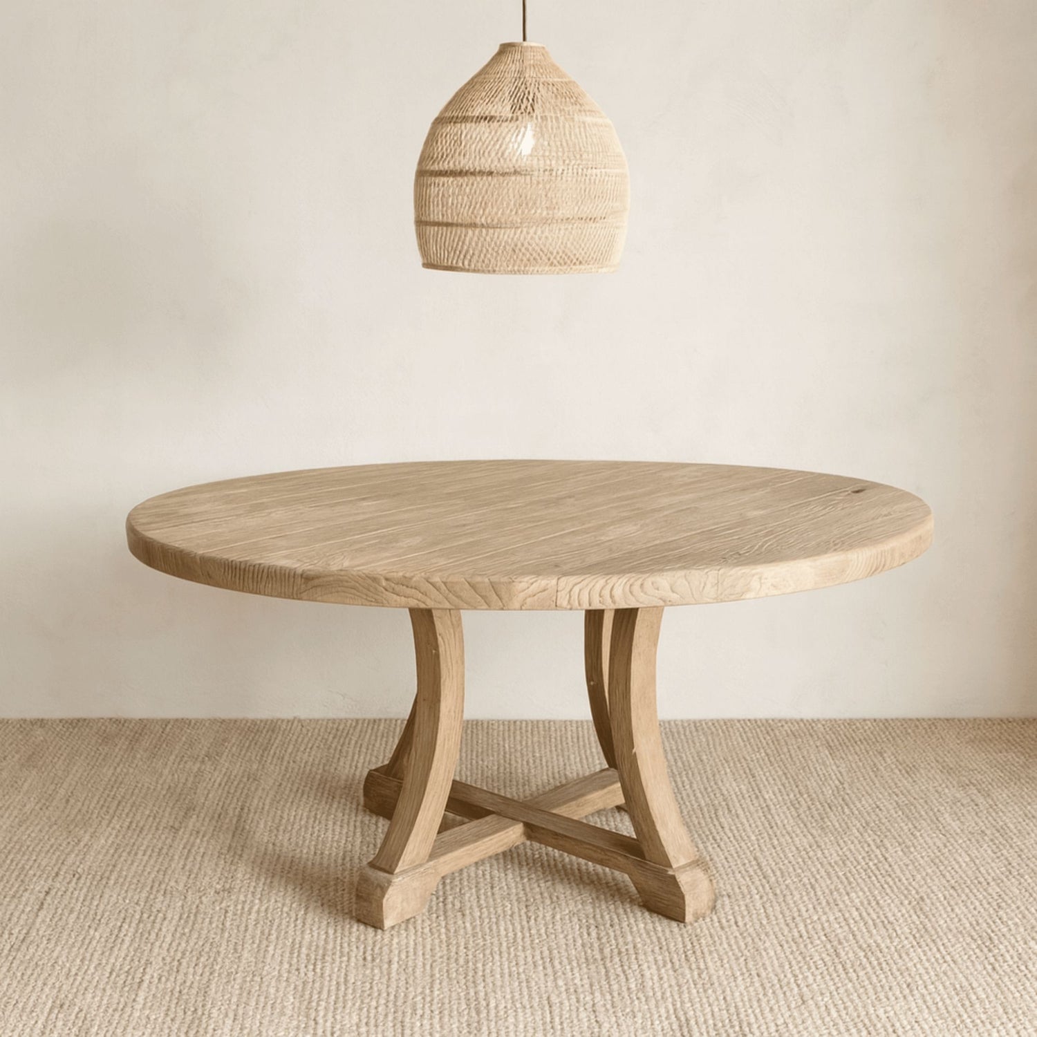 Saville Elm Dining Table - D1200mm Dining Furniture Beachwood Designs