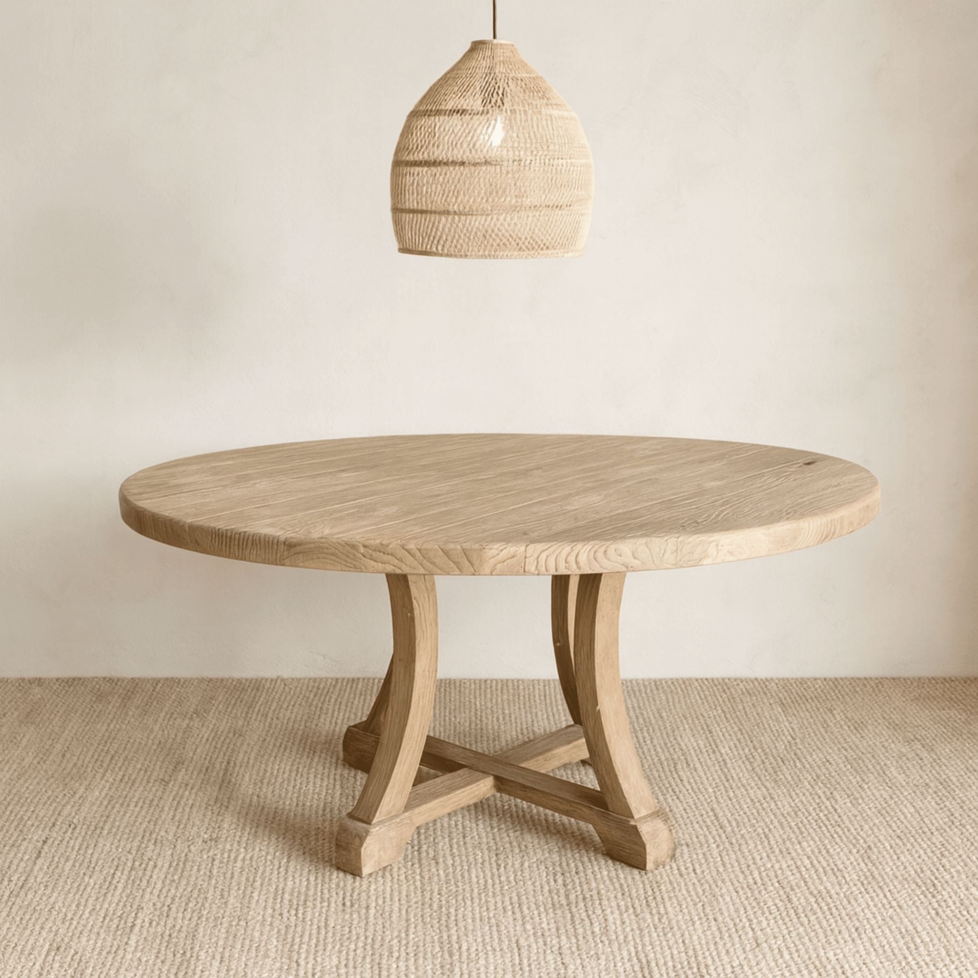 Saville Elm Dining Table - D1200mm Dining Furniture Beachwood Designs
