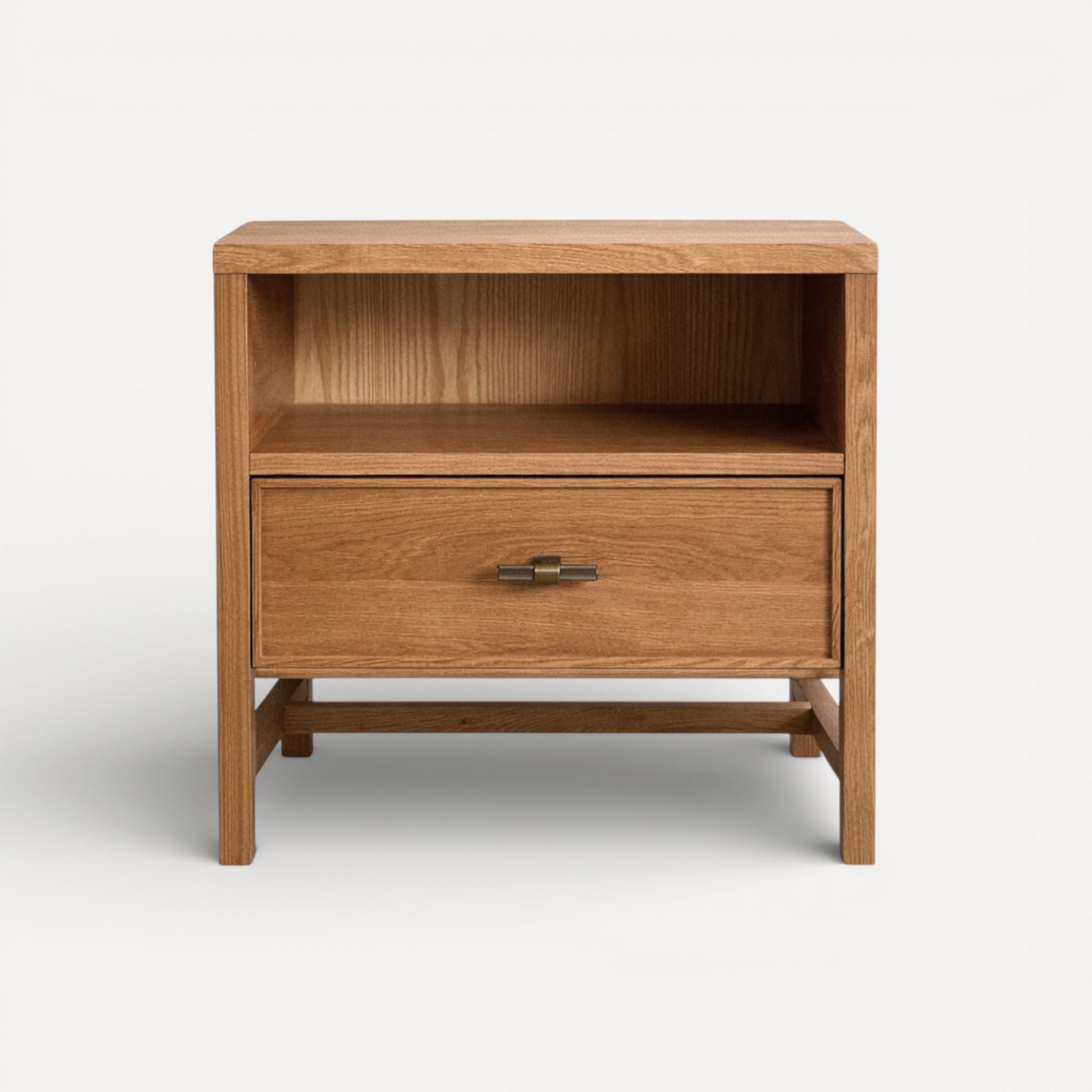 Sorrento Bedside L600mm Bedroom Furniture Beachwood Designs Natural Oak
