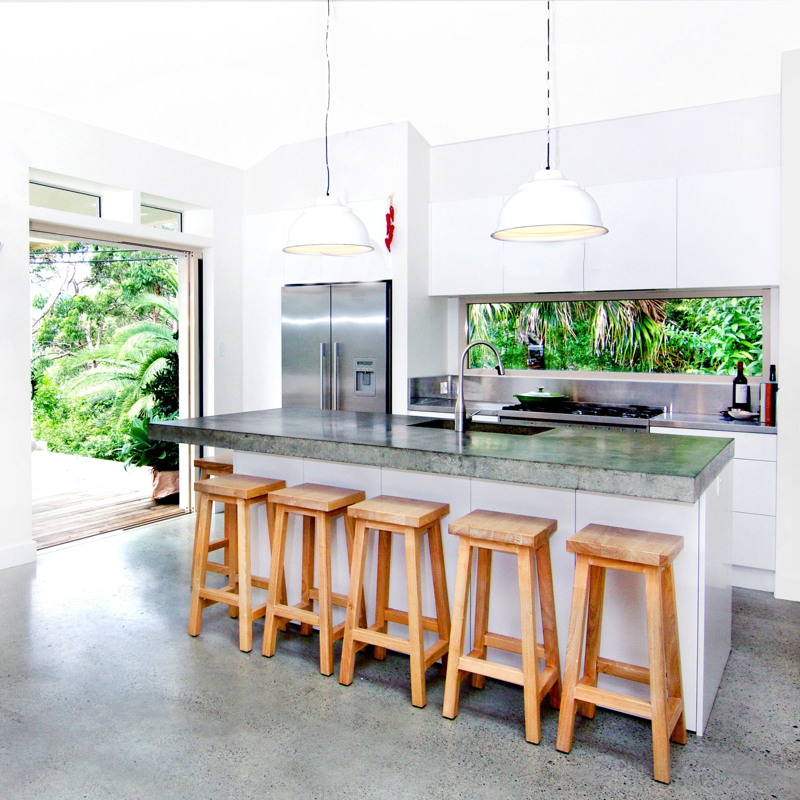 Square Bar Stool - Limed Ash Dining Furniture Beachwood Designs