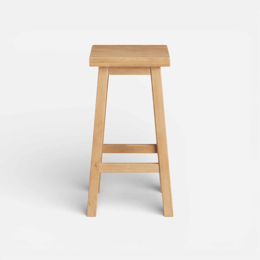 Square Bar Stool - Limed Ash