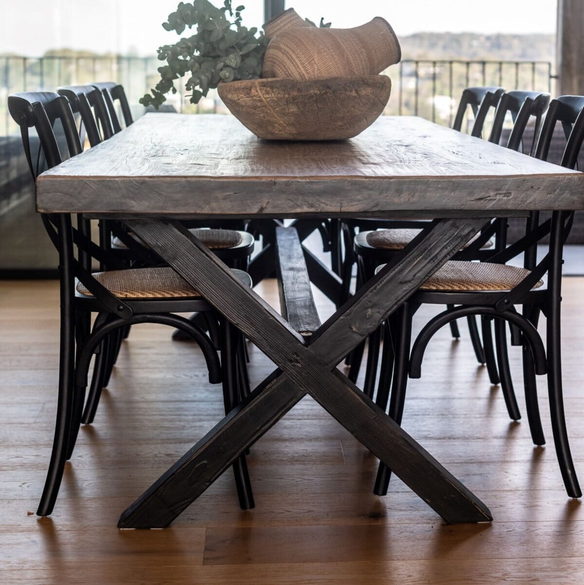 Beachwood Designs-The Custom Cross Base Dining Table