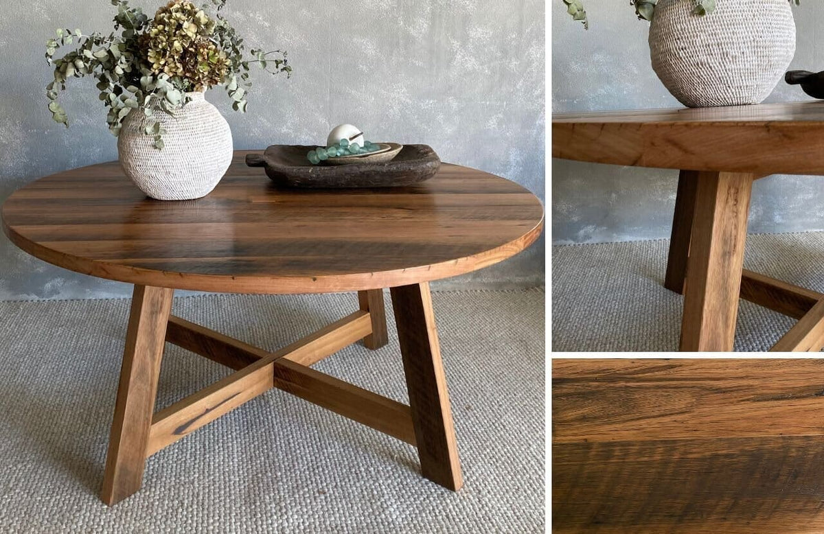 The Custom Round Bay Pedestal Dining Table Dining Furniture Beachwood Designs