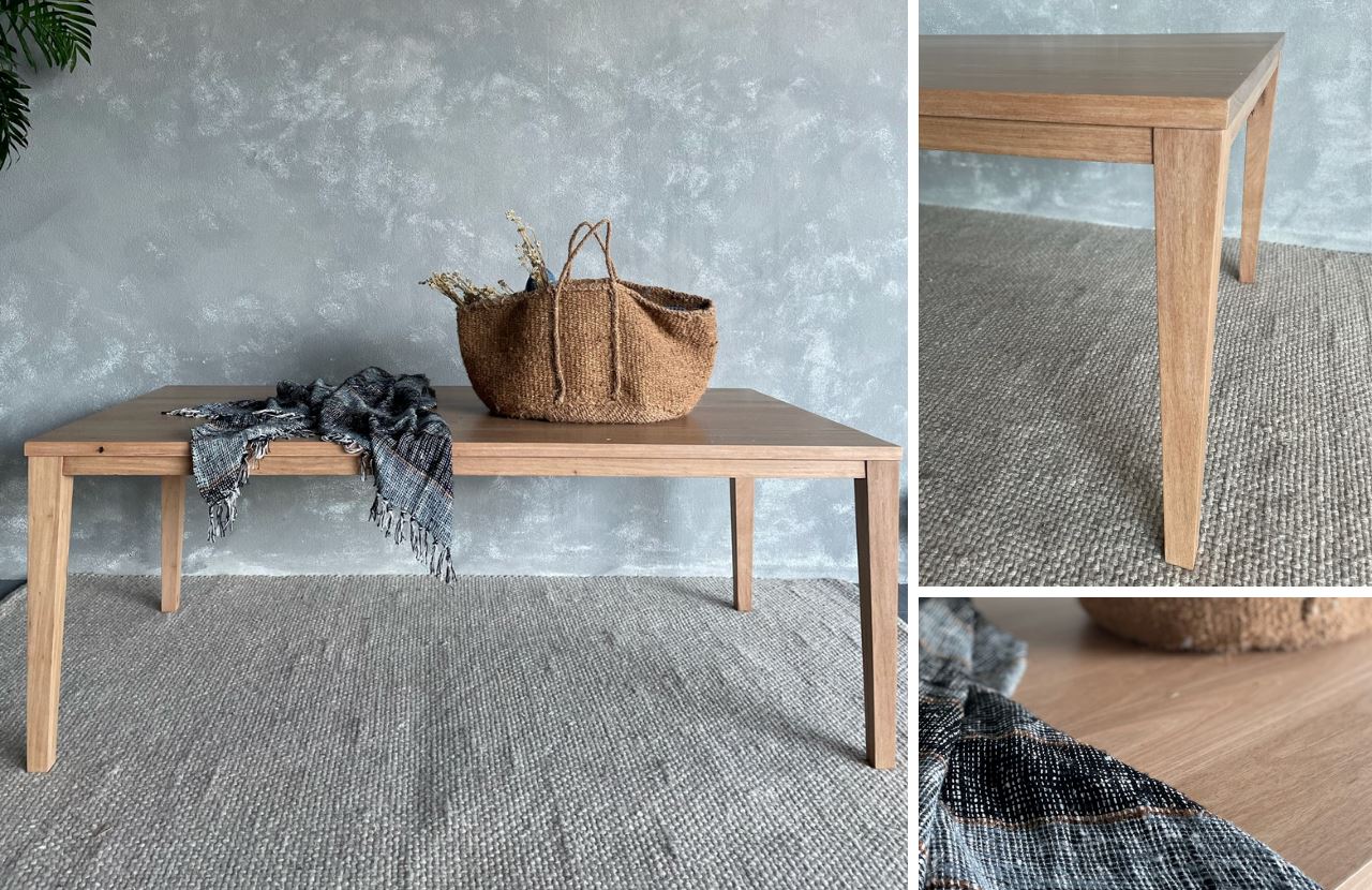 The Custom Tapered Rectangular Pedestal Dining Table Dining Furniture Beachwood Designs