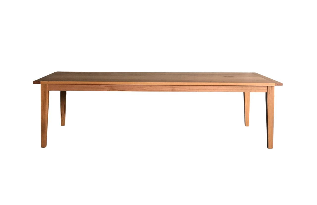 The Custom Tapered Rectangular Pedestal Dining Table Dining Furniture Beachwood Designs
