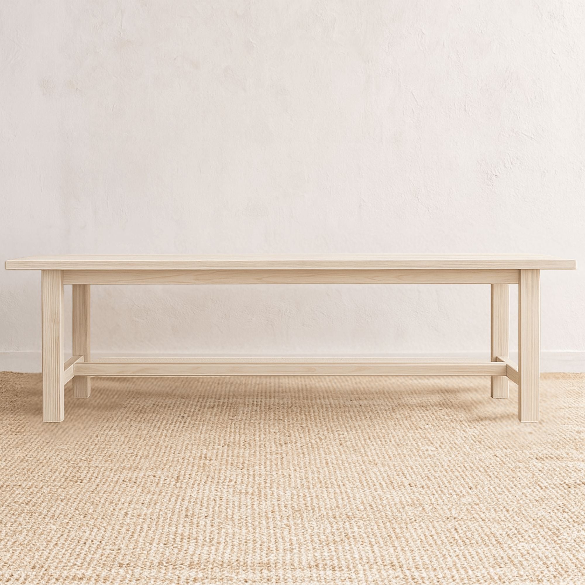 The Refectory Table Dining Furniture Beachwood Designs 1800mm Hardwood Hardwood - Limed