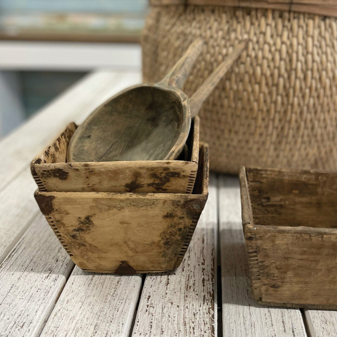 Timber Rice Measuring Bowl Homewares Beachwood Designs