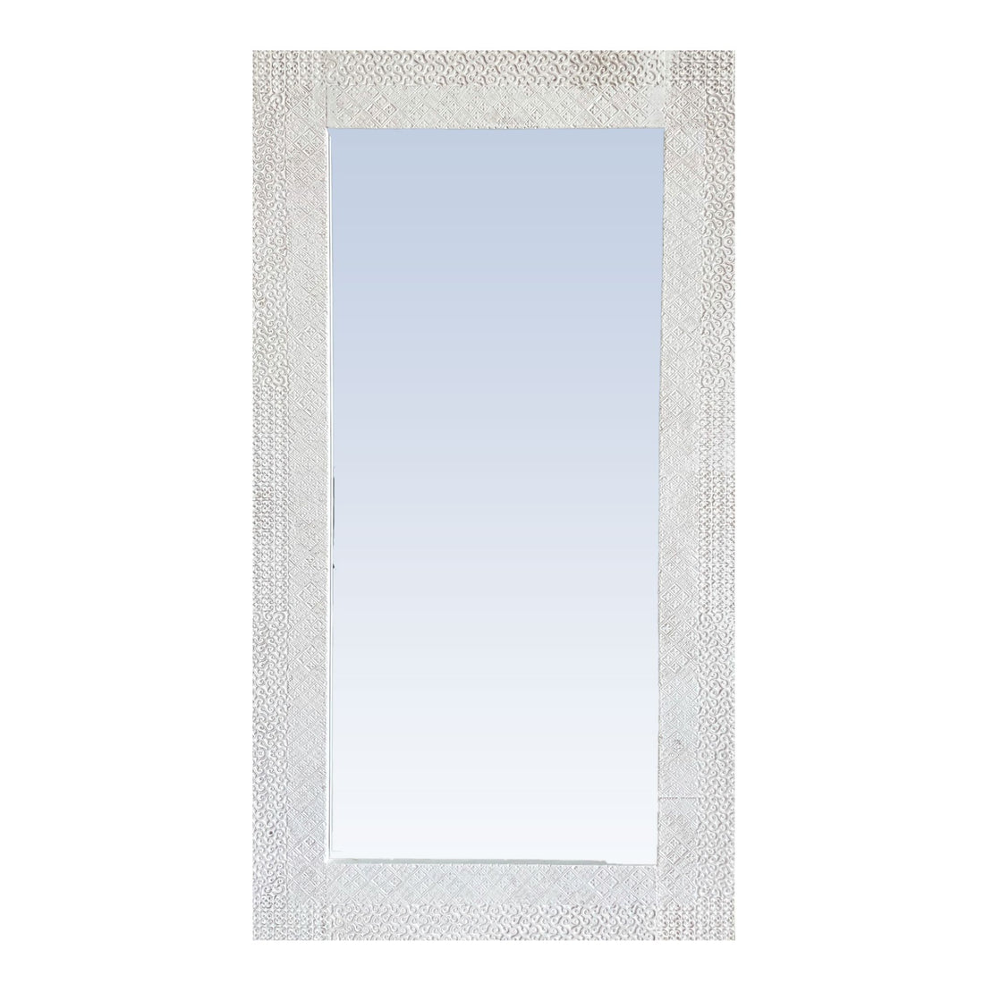 White Elm Carved Mirror - 2000H x 1100W Homewares Beachwood Designs
