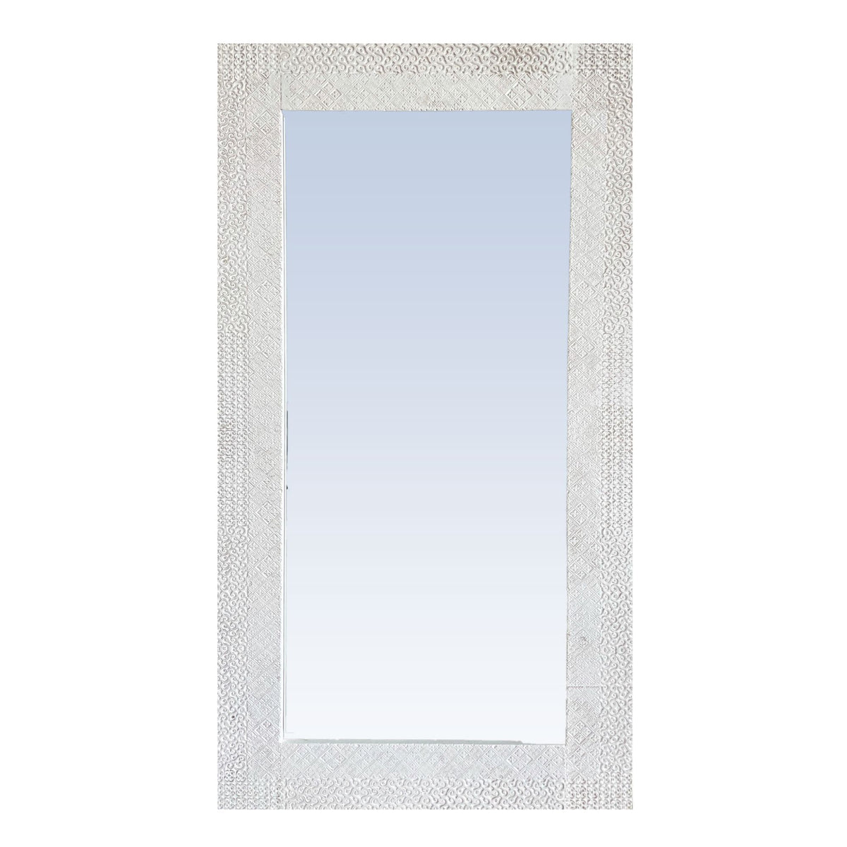 White Elm Carved Mirror - 2000H x 1100W Homewares Beachwood Designs