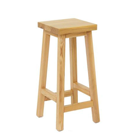 Square Bar Stool - Natural