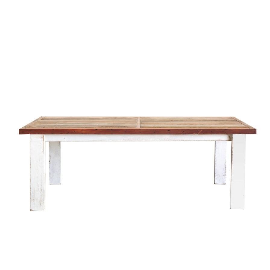 Local Handmade Outdoor Table L2100mm - White & Natural