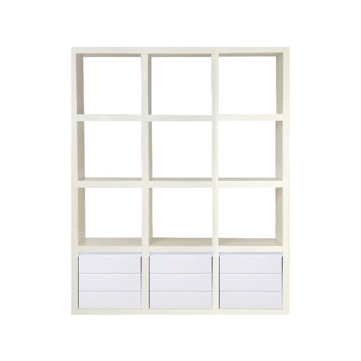 Cube Bookcase - 4 x 3 with Drawer Base