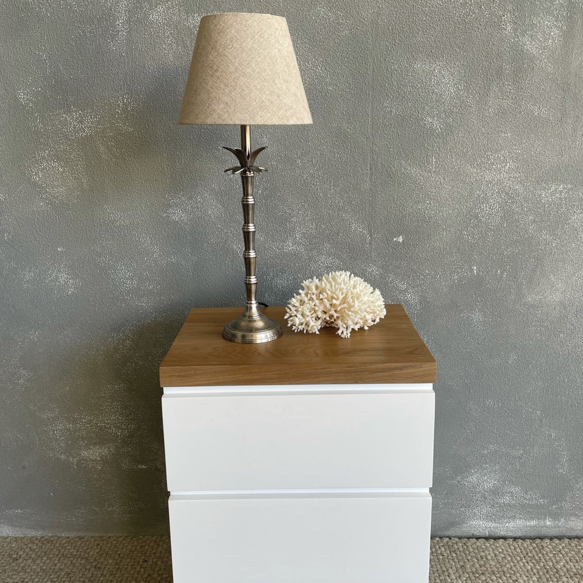 Modern Bedside L500mm - 3 Drawer