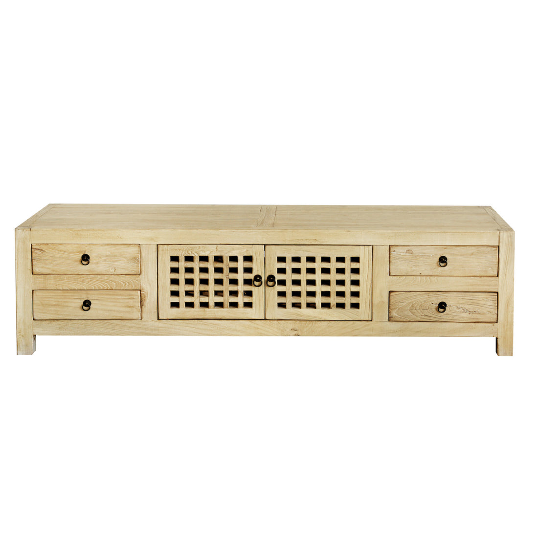 Elm Media Unit L1800mm - Lattice Doors