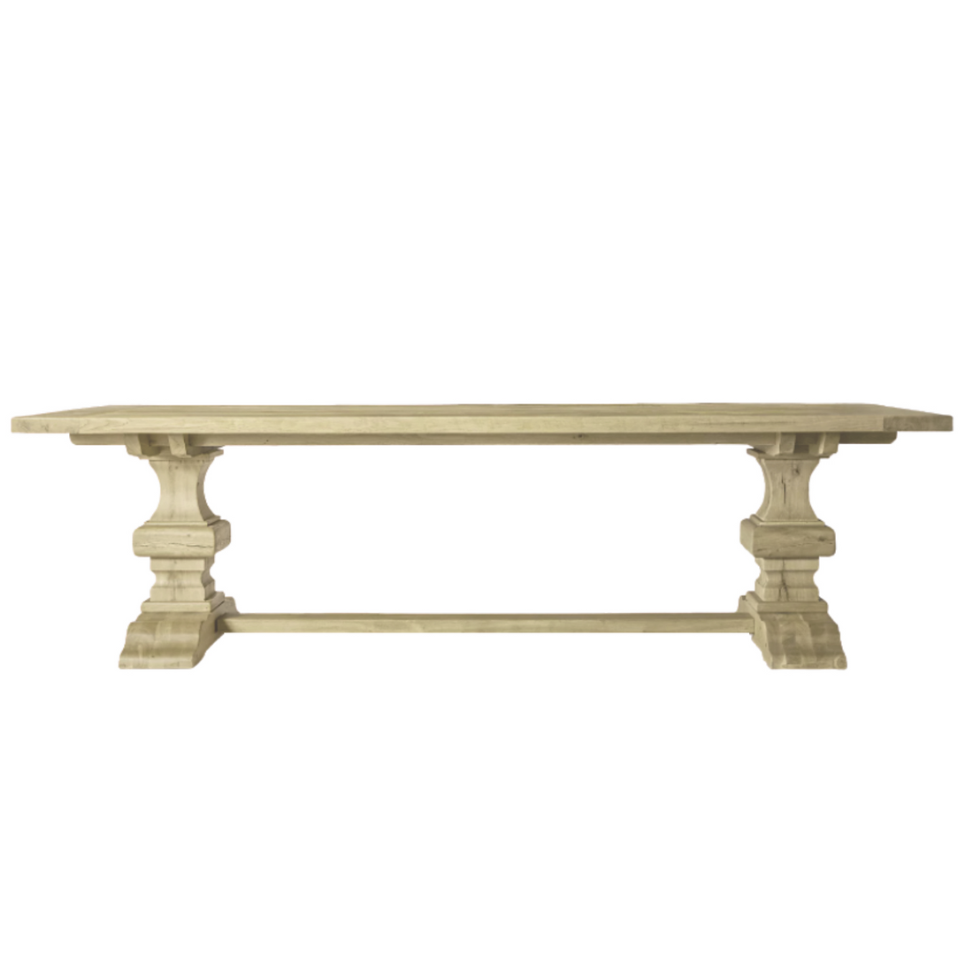 Elm Pedestal Dining Table L2440mm