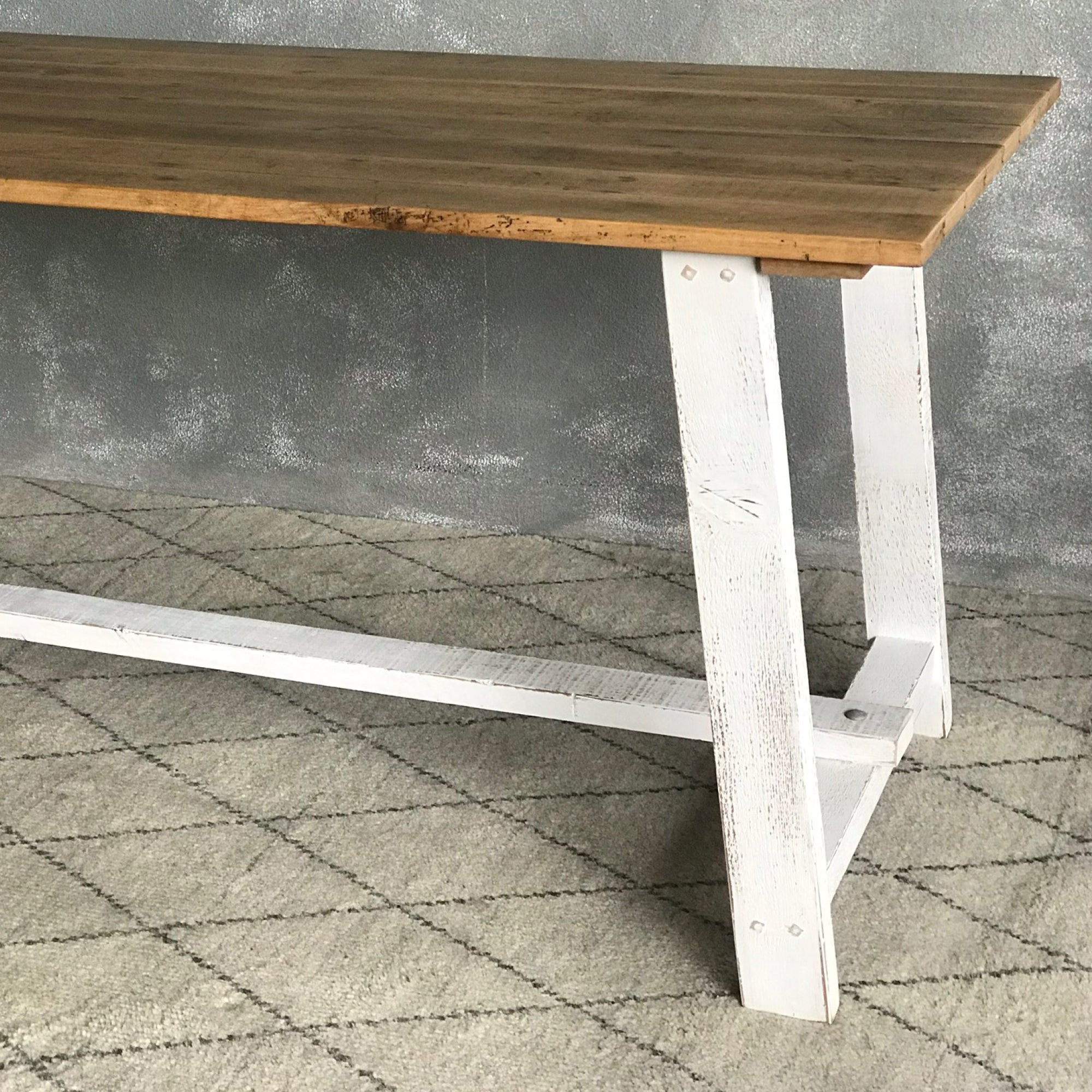 Locally Made Trestle Dining Table