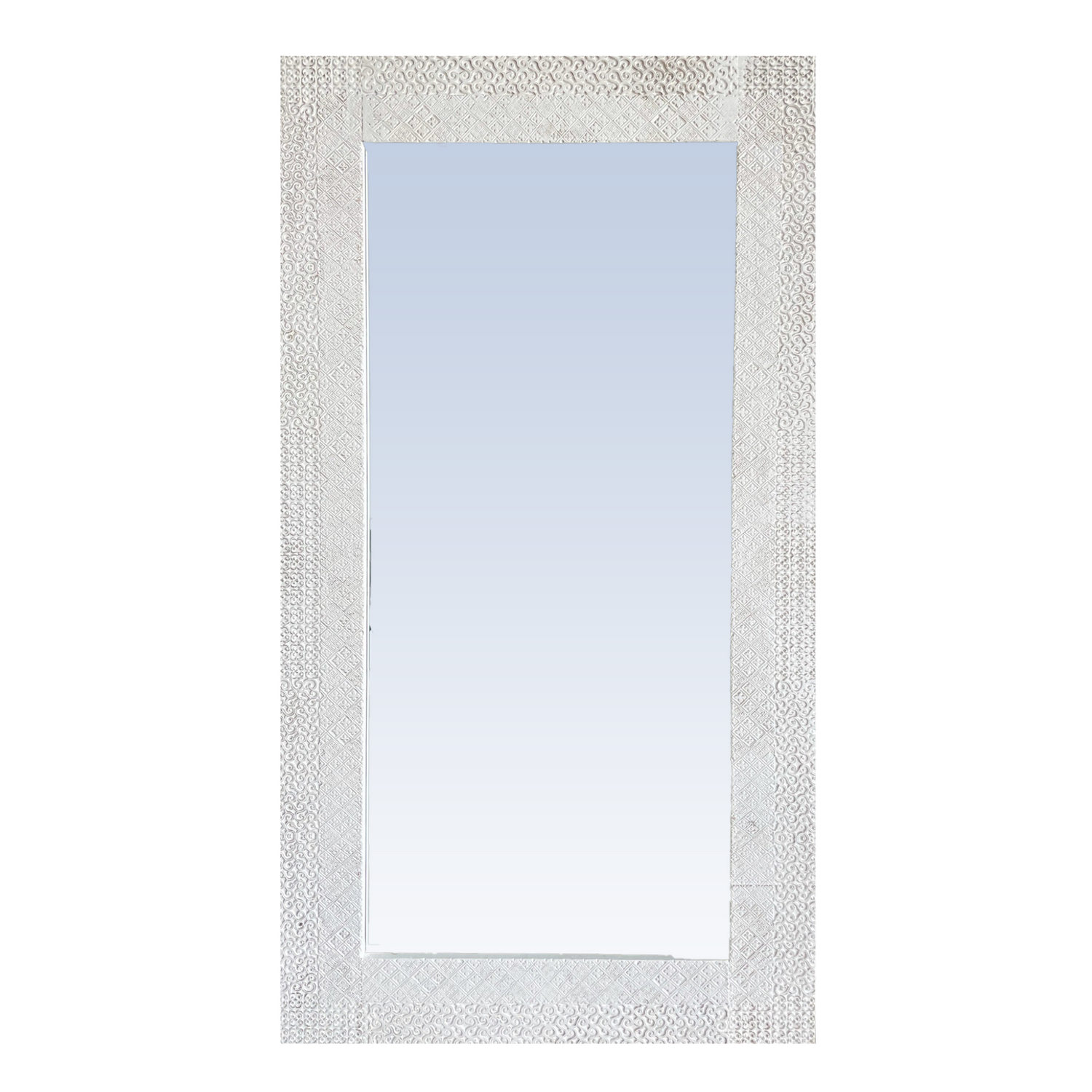 White Elm Carved Mirror - 2000H x 1100W