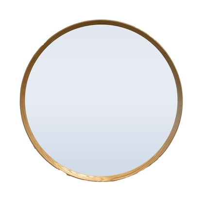 Round Oak Mirror 1200D - Natural