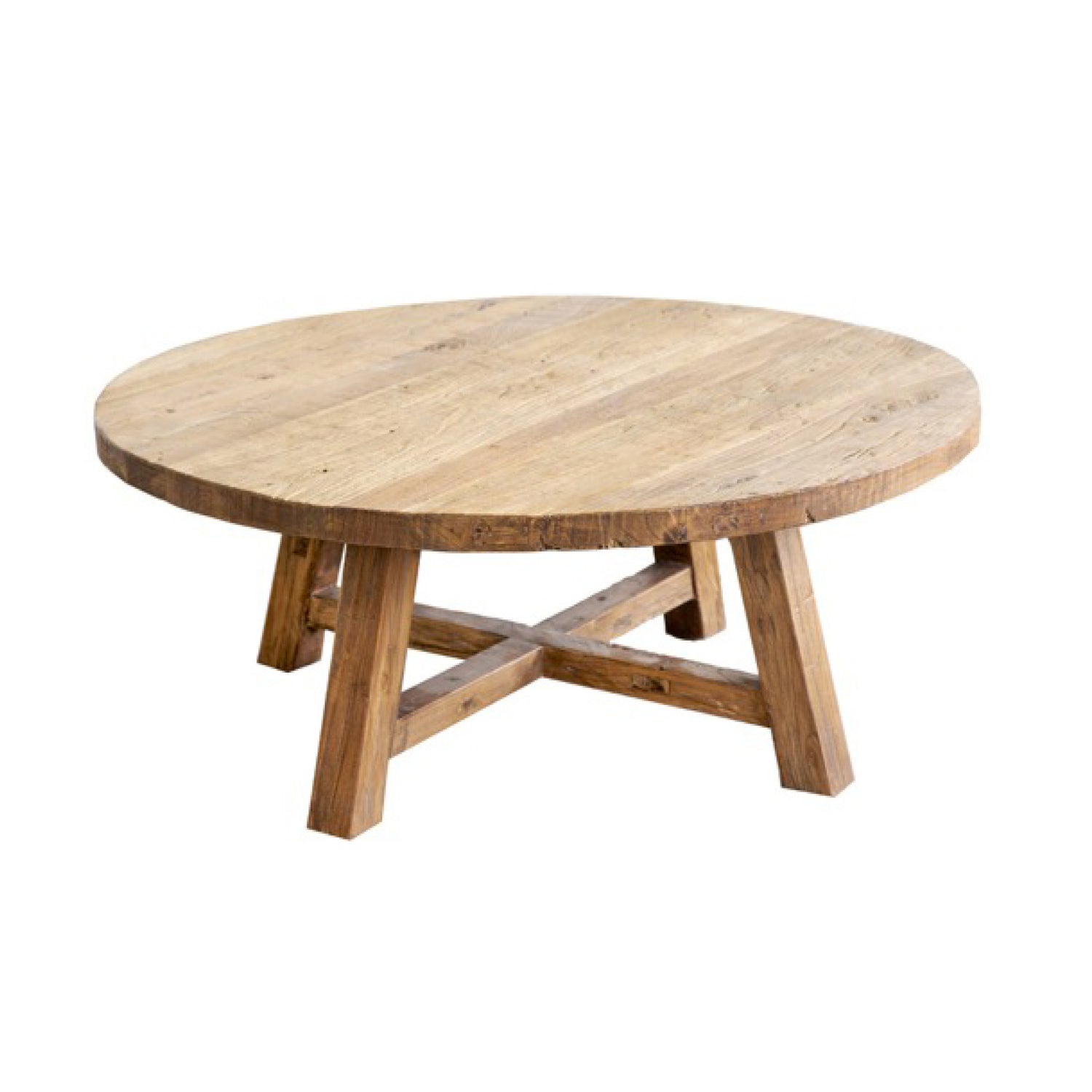 Elm Round Coffee Table - D1250mm - Natural