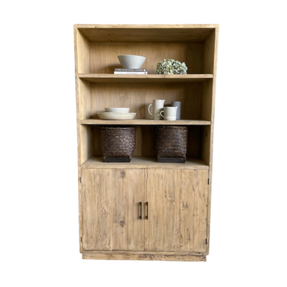 Elm Cabinet w/ Open Shelves