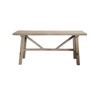 Cross Strut Elm Console L1600mm - Vintage Grey