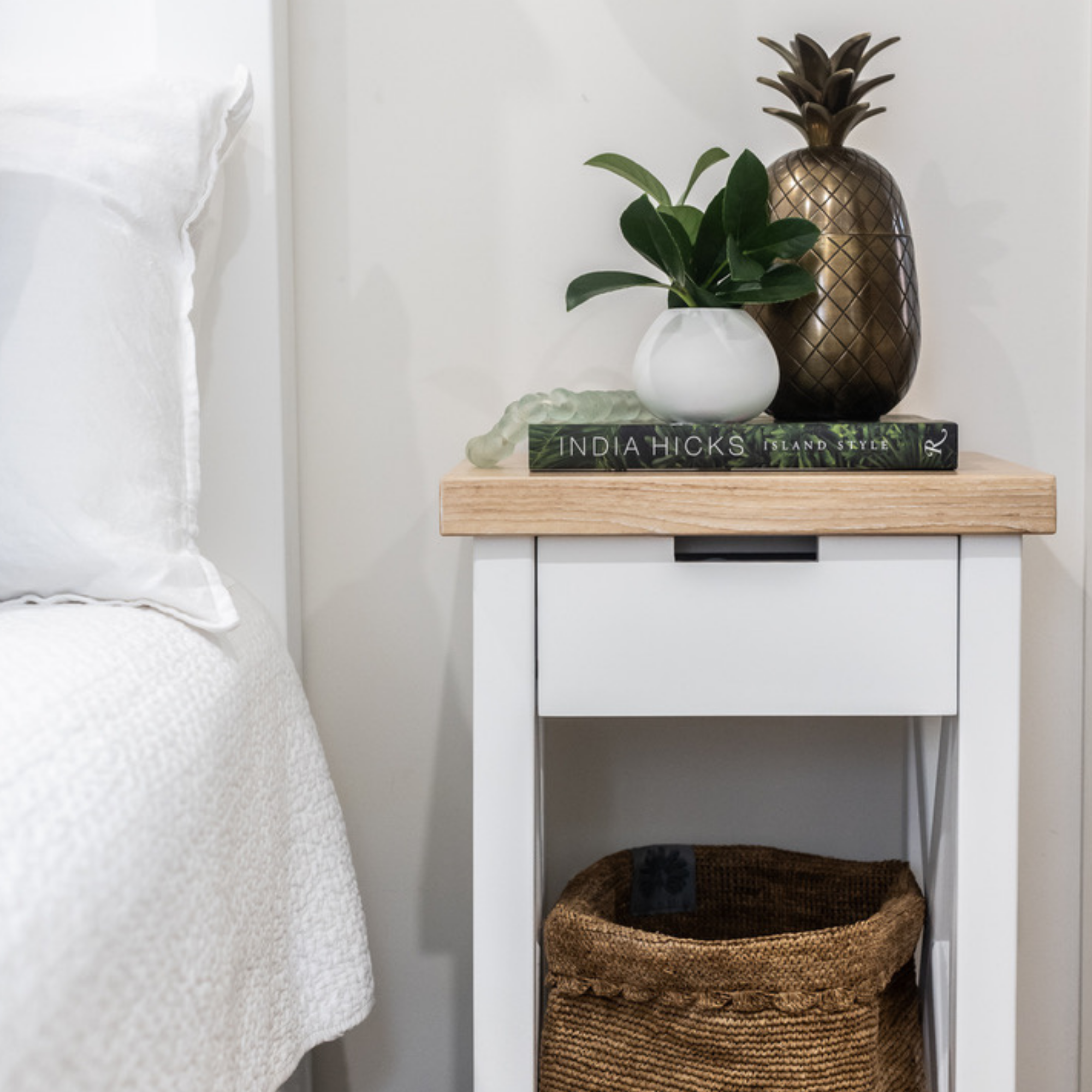 Caribbean Bedside L450mm - 1 Drawer