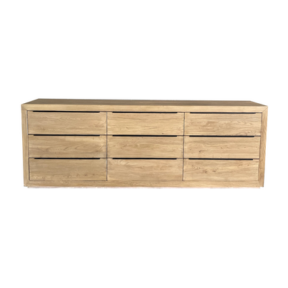 Elm Sideboard L2290mm - 9 Drawers