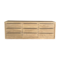 Elm Sideboard L2290mm - 9 Drawers