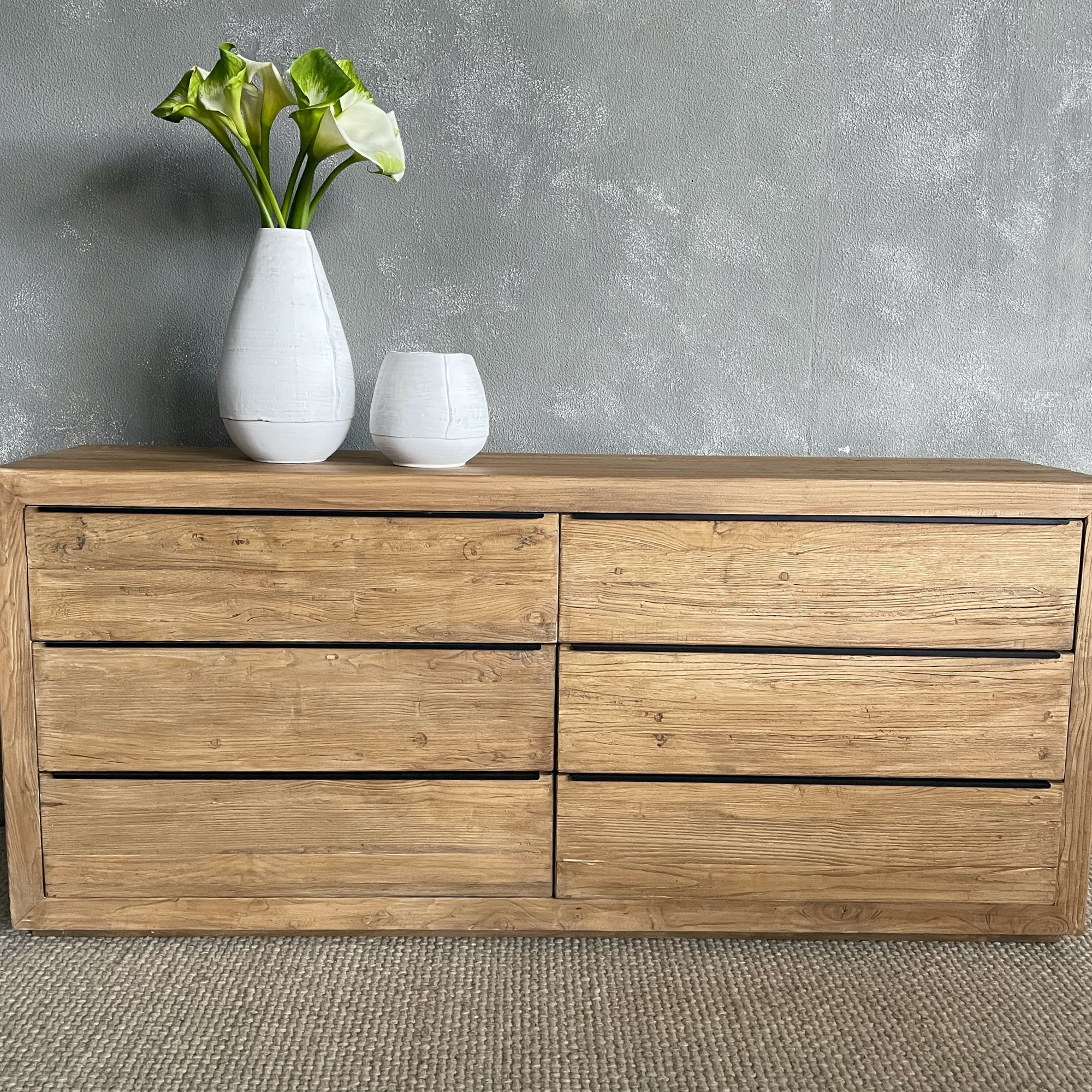 Elm Sideboard L1830mm - 6 Drawers