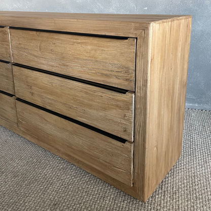 Elm Sideboard L2290mm - 9 Drawers