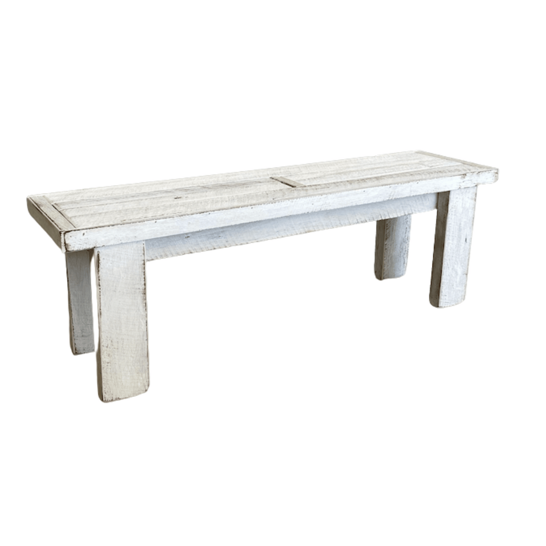 Locally Made Outdoor Bench Seat - Whitewash