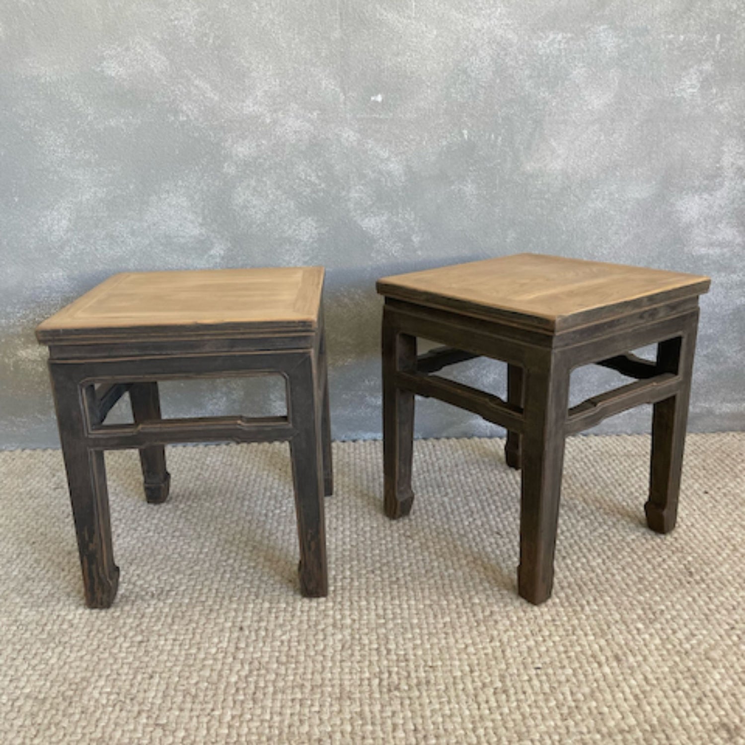 Square Pine Side Table