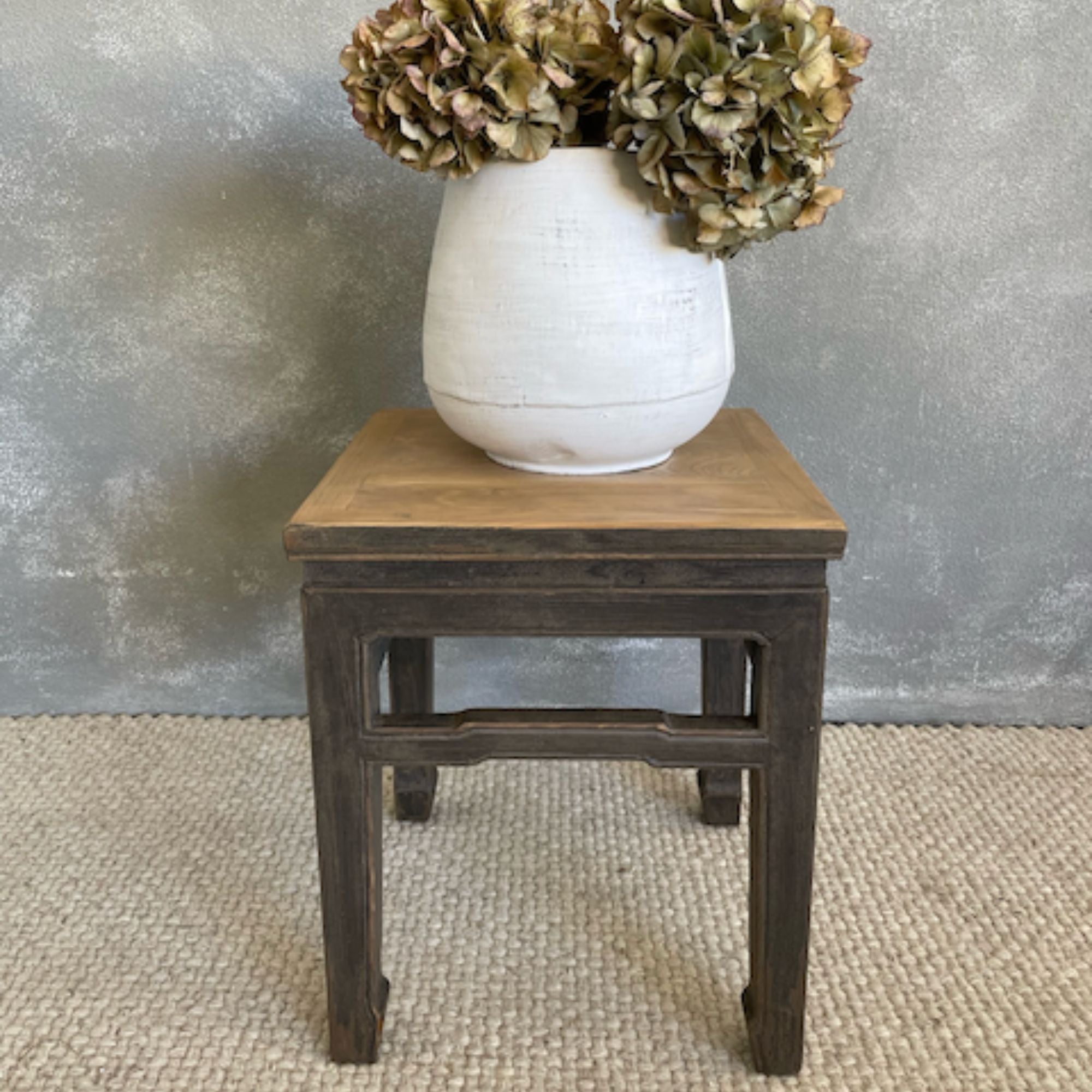 Square Pine Side Table