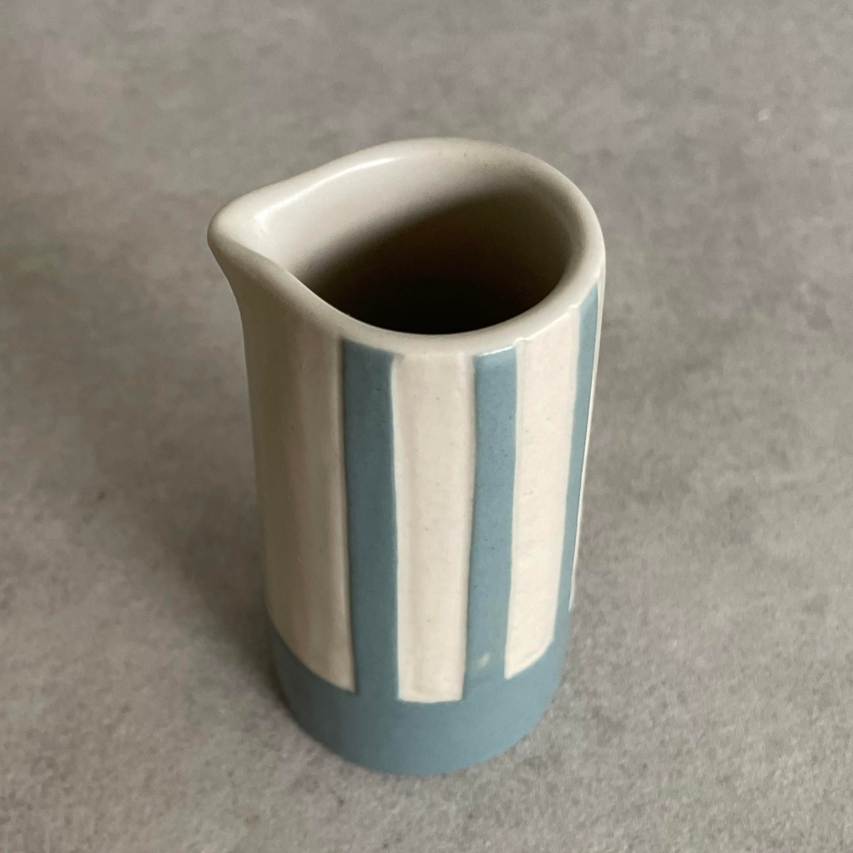 Mini Ceramic Blue Creamer