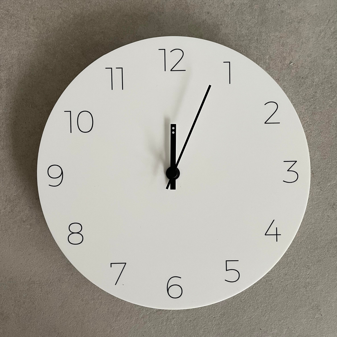 Minimal Clock | Small - White