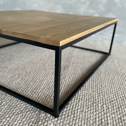 Manhattan Square Coffee Table - Weathered American Oak