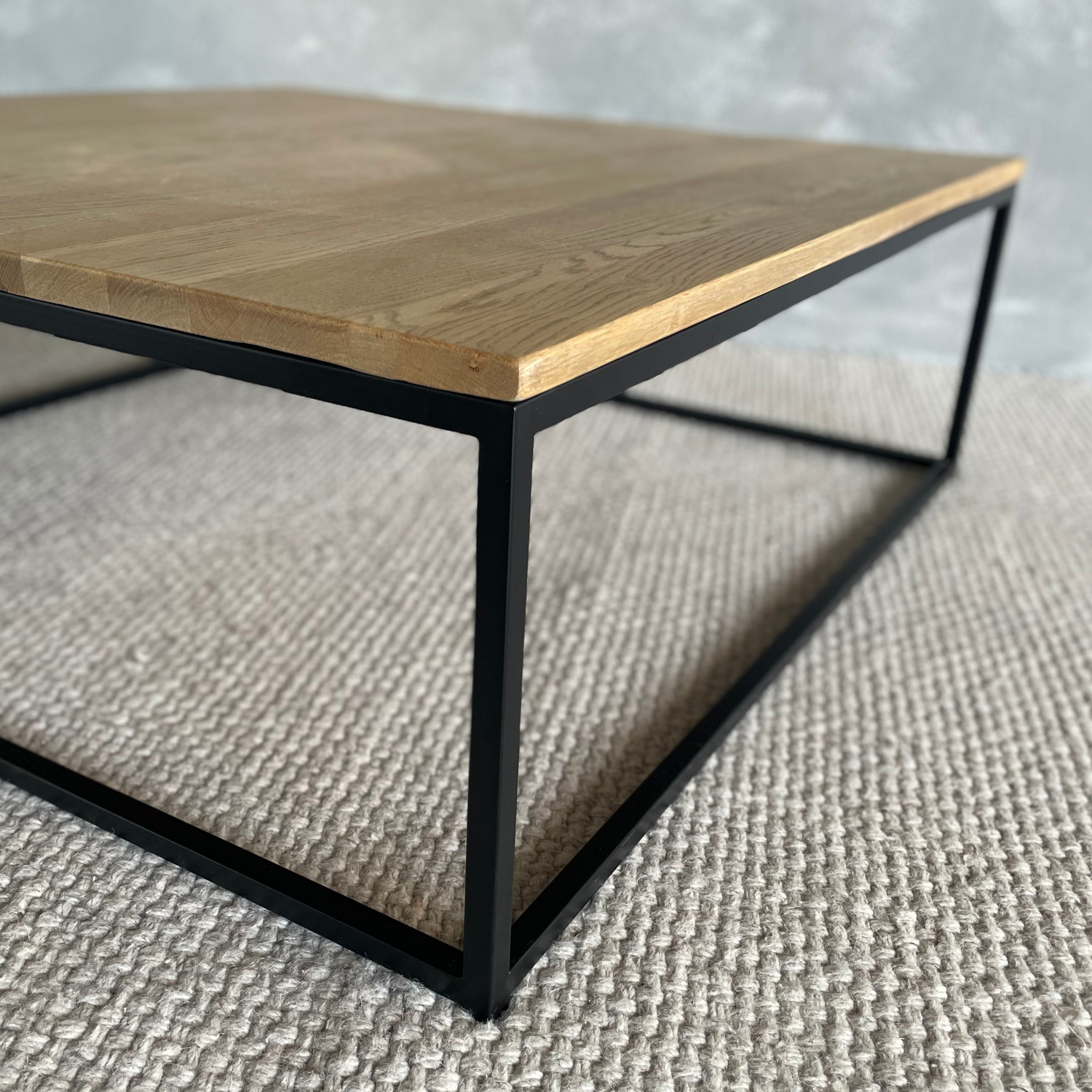 Manhattan Square Coffee Table - Weathered American Oak