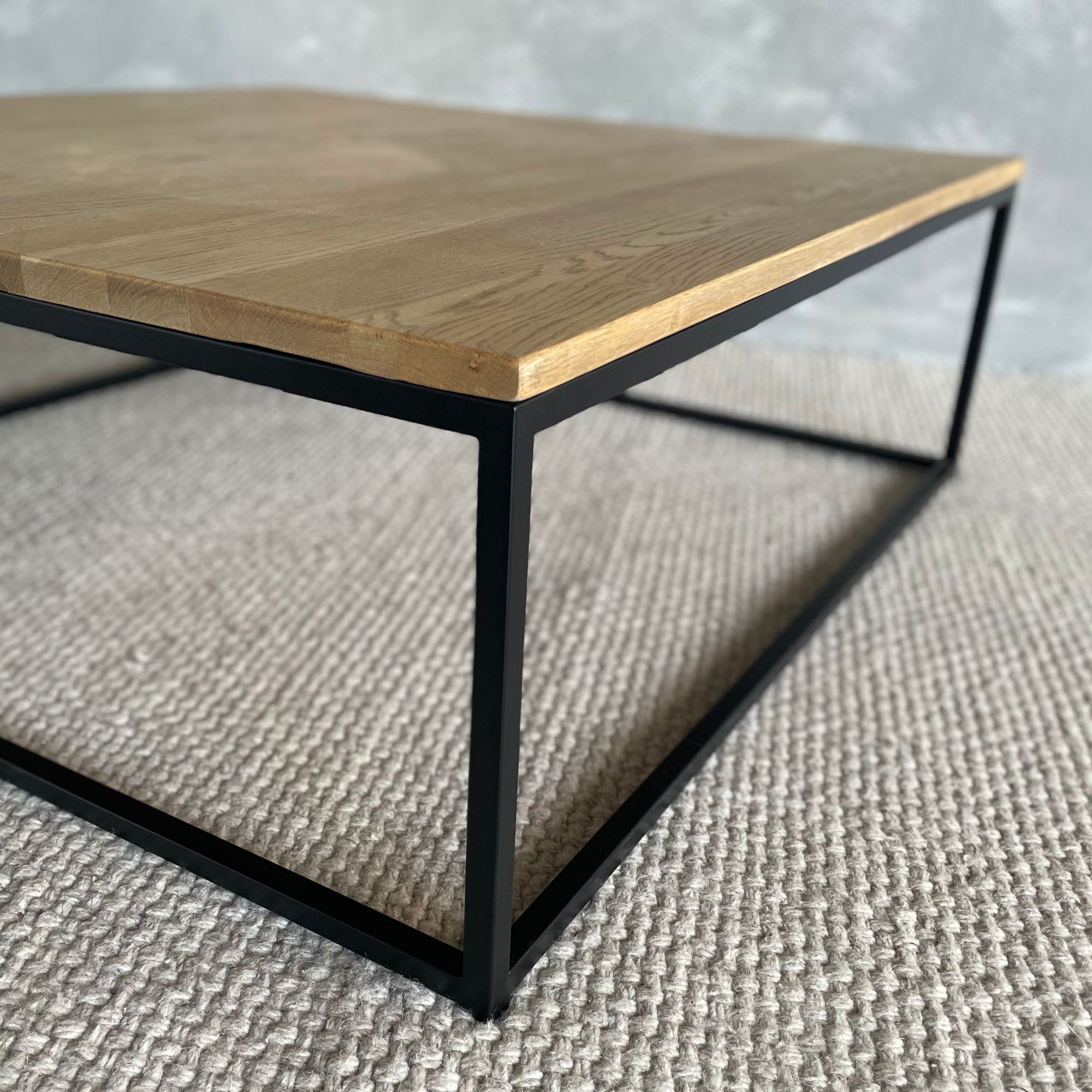 Manhattan Square Coffee Table - Weathered American Oak