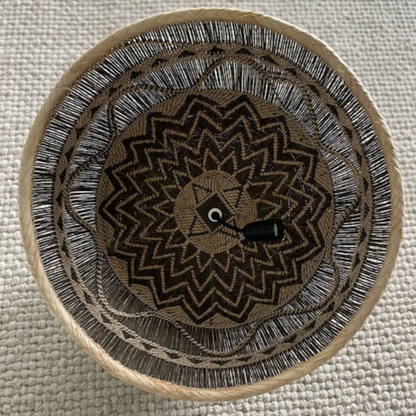 African Woven Basket Pendant