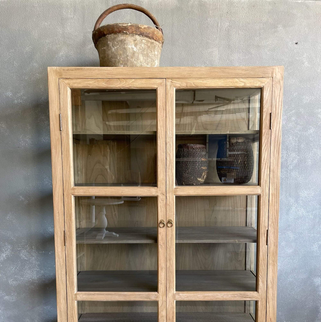 Elm Glass Cabinet