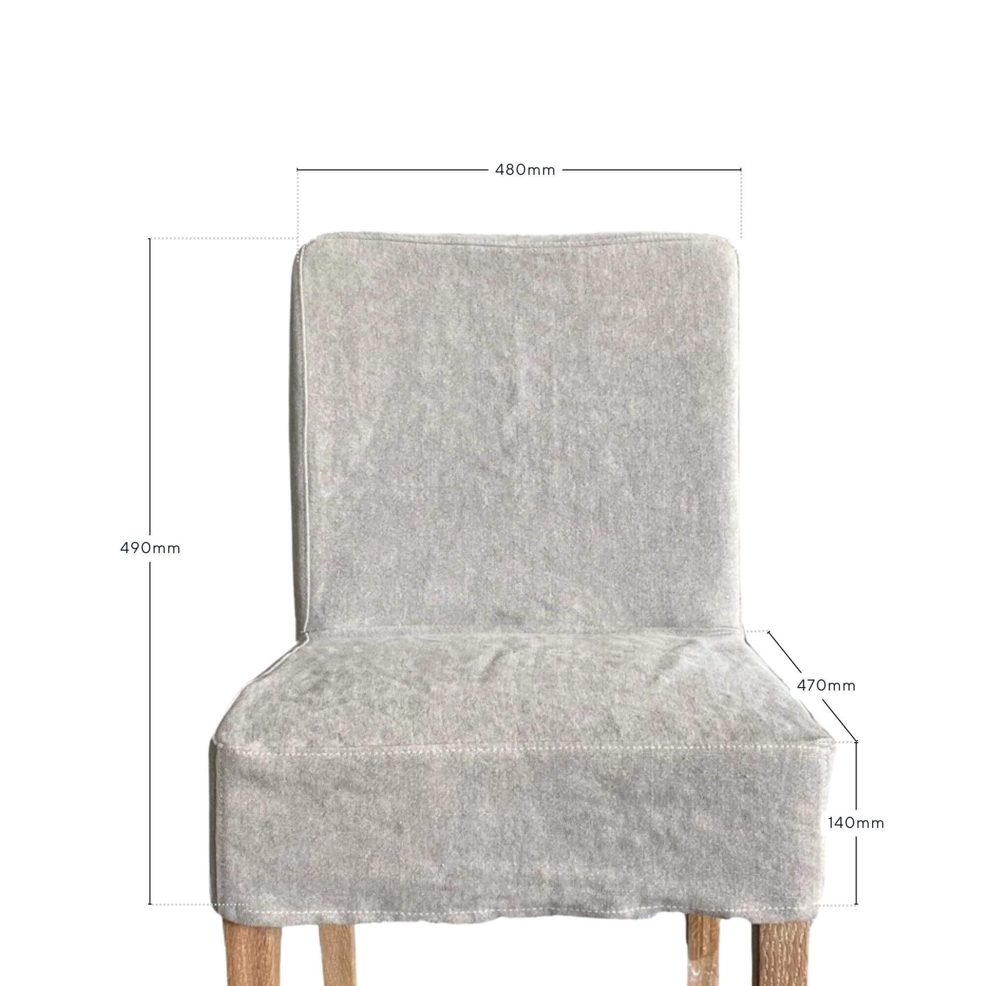 Linen Slip Cover for Collaroy Low Back Chair