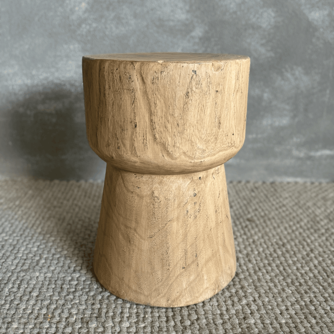 Round Drum Elm Stool