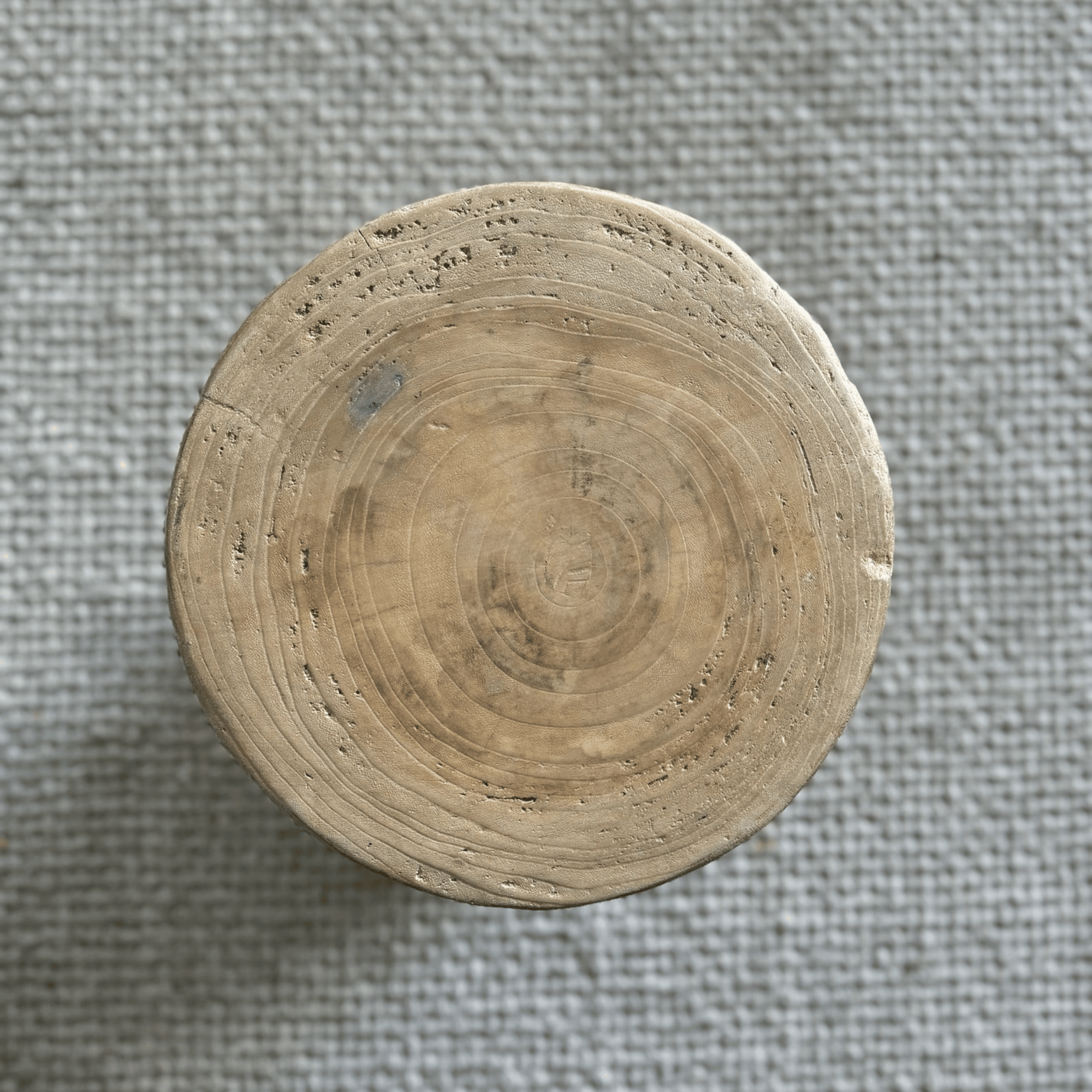 Round Drum Elm Stool