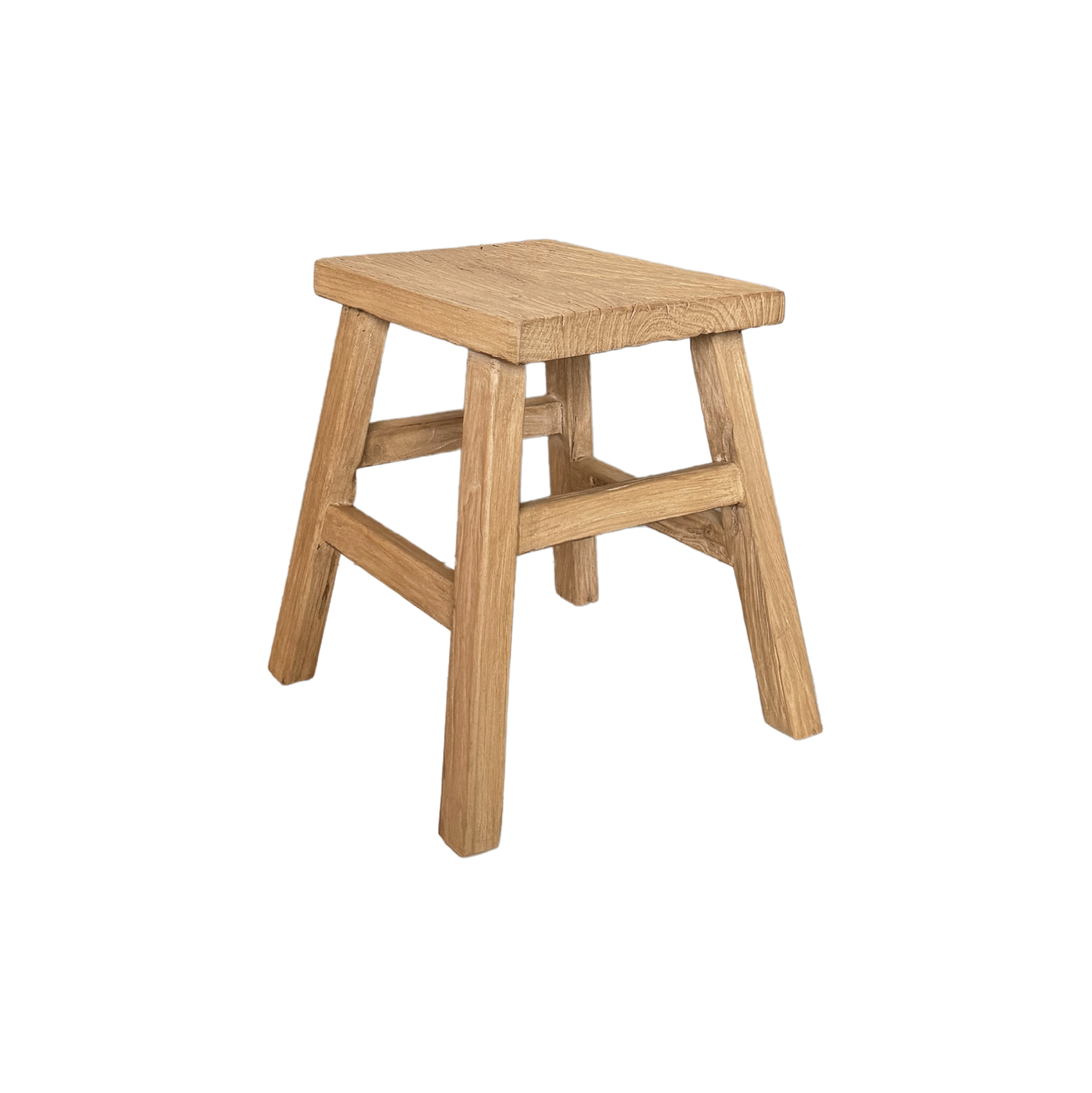 Rectangular Elm Stool