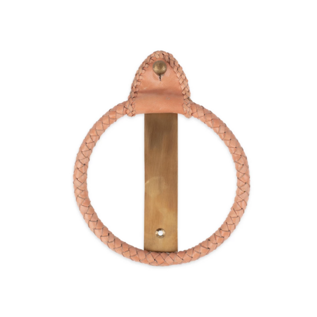 Bullo Brass &amp; Leather Towel Holder