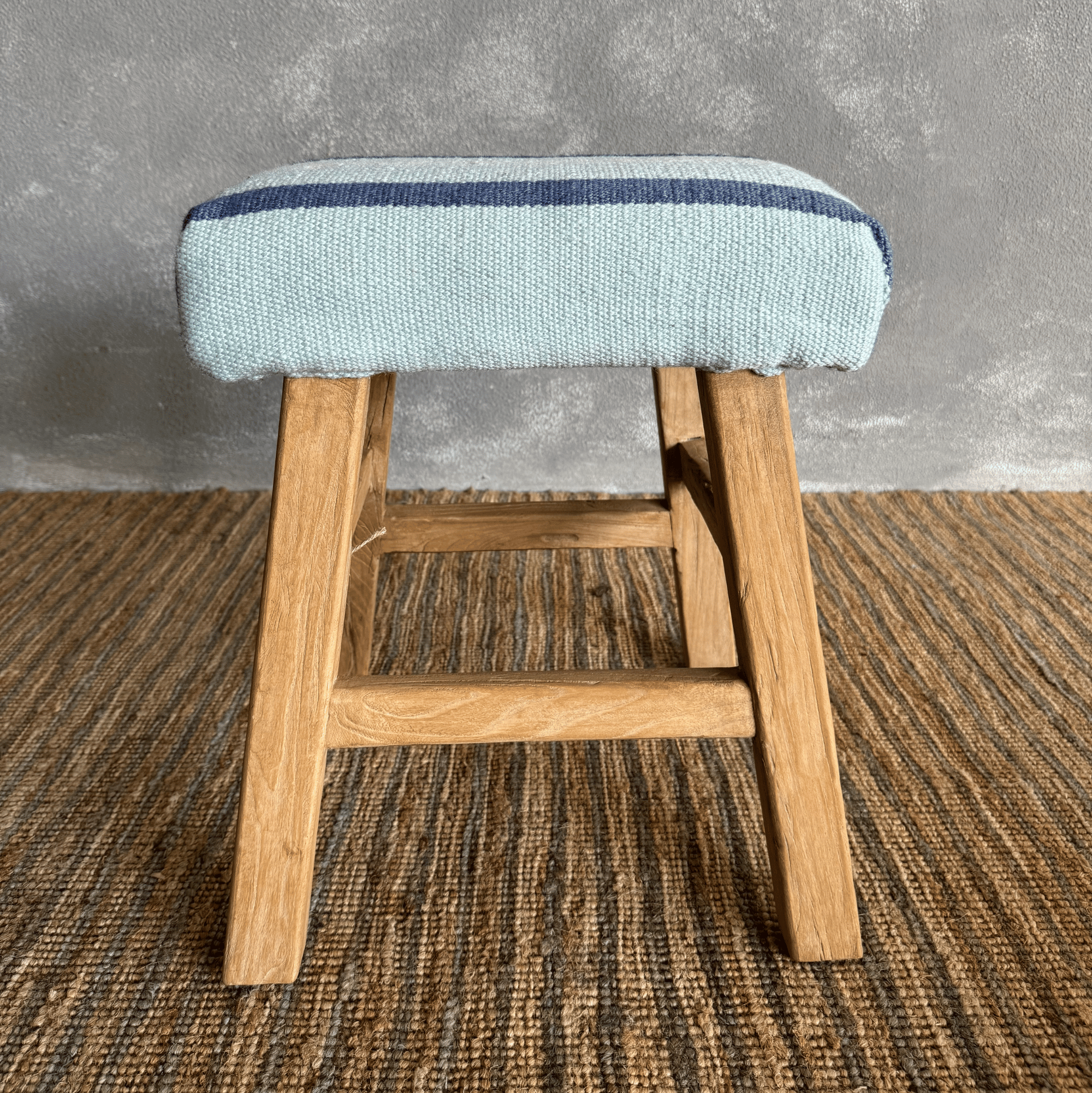 Upholstered Elm Stool - Limited Edition