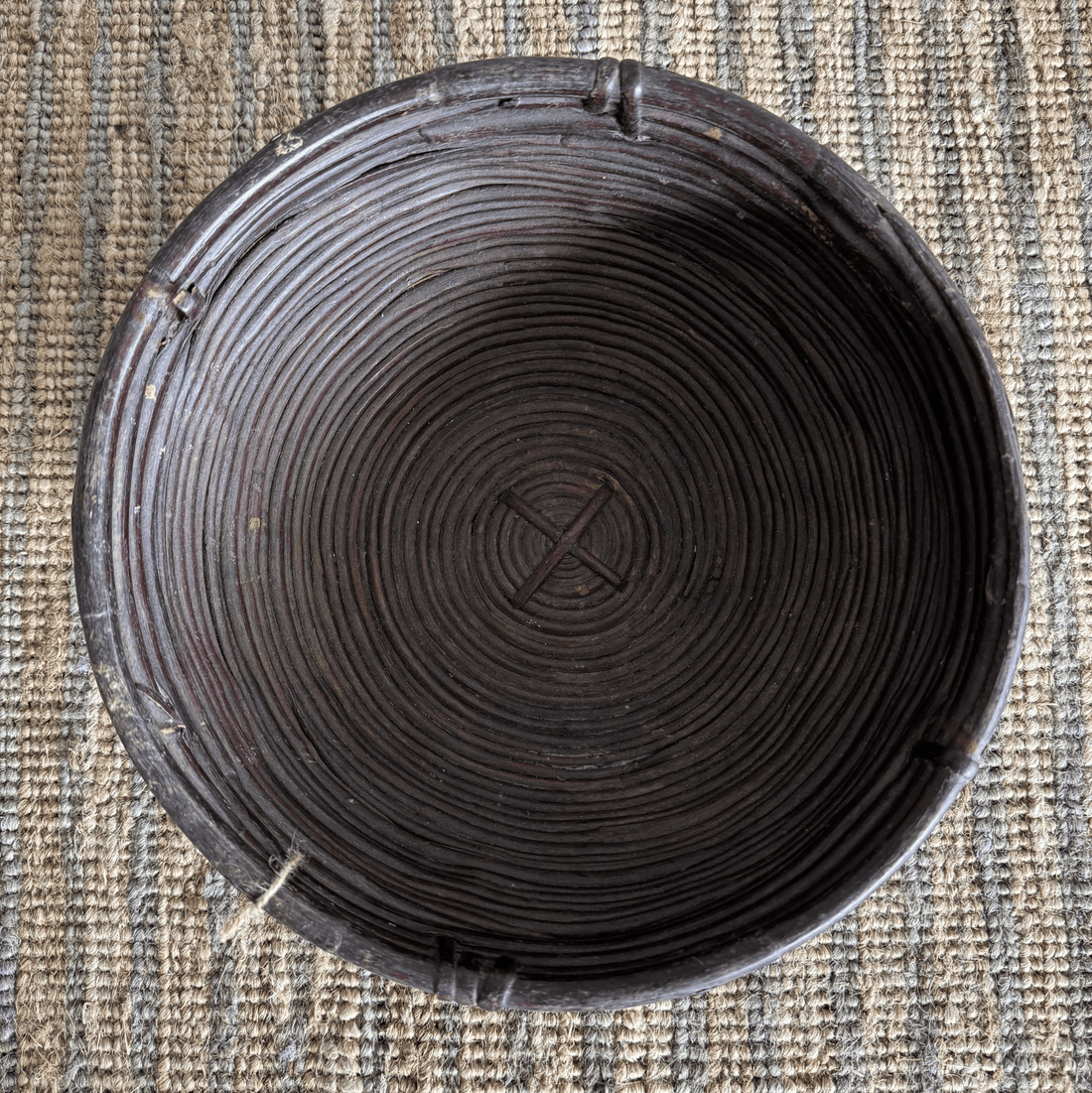 Indian Round Bamboo Bowl